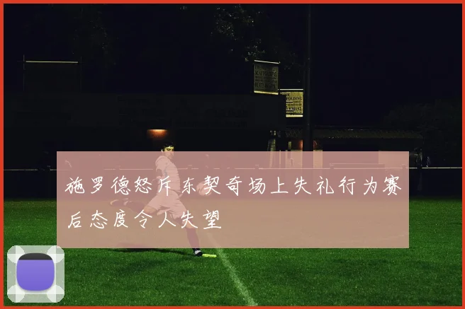 施罗德怒斥东契奇场上失礼行为赛后态度令人失望